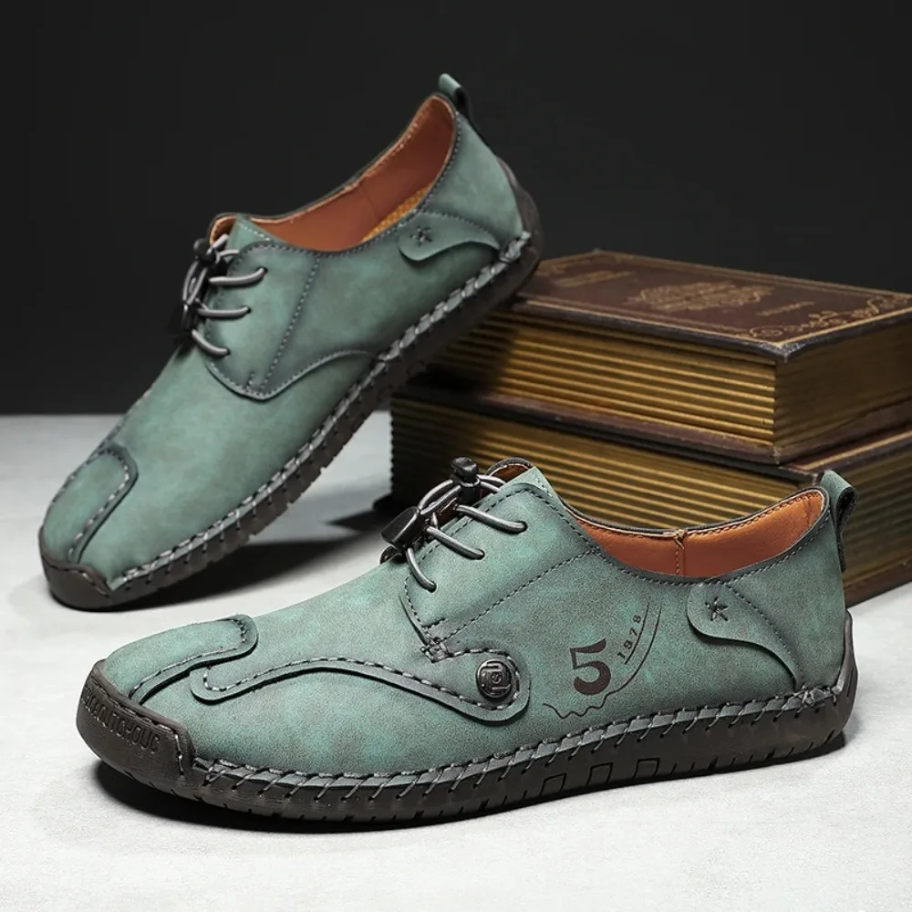 

Мужские повседневные кожаные туфли ручной работы: дизайнерские кроссовки, удобные кожаные лоферы, мокасины для вождения, большие размеры. Хит продаж!