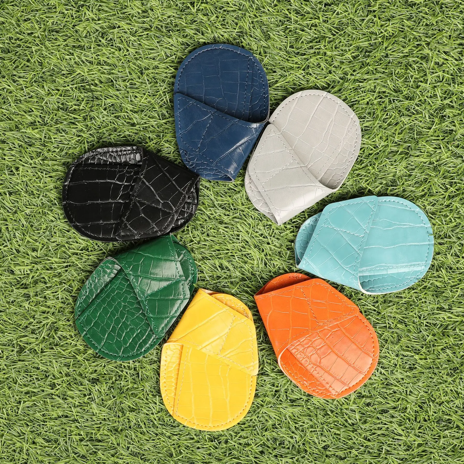 Golf Club Iron Covers PU Leather Anti-Scratch Protector Iron Head Covers For Easy Identification Men Women Players Golfer Indoor