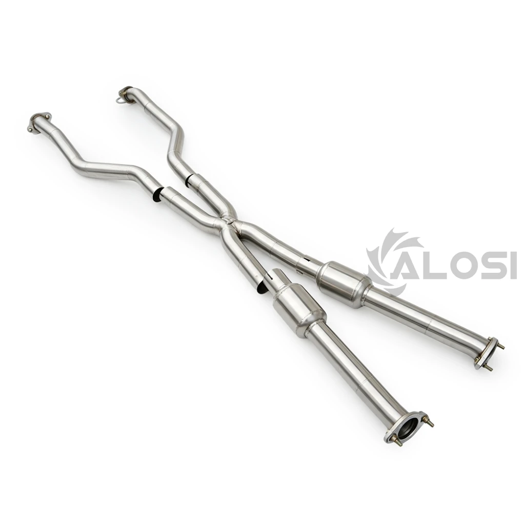 Stainless Steel High Performance X-Tube Exhaust Mid Section With Resonator for Lexus LC500 & LC500H 3.5L 5.0L 2017+