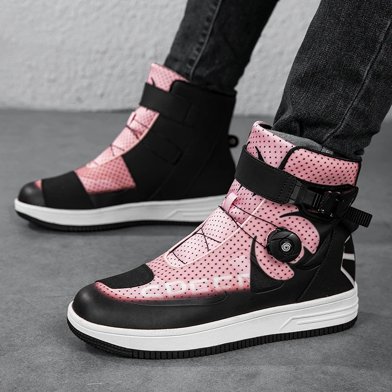 Protective Riding Boots Motorcycle New Unisex Four Season High Top Anti Slip Wear-resistant Comfortable Off-road Cycling Boots