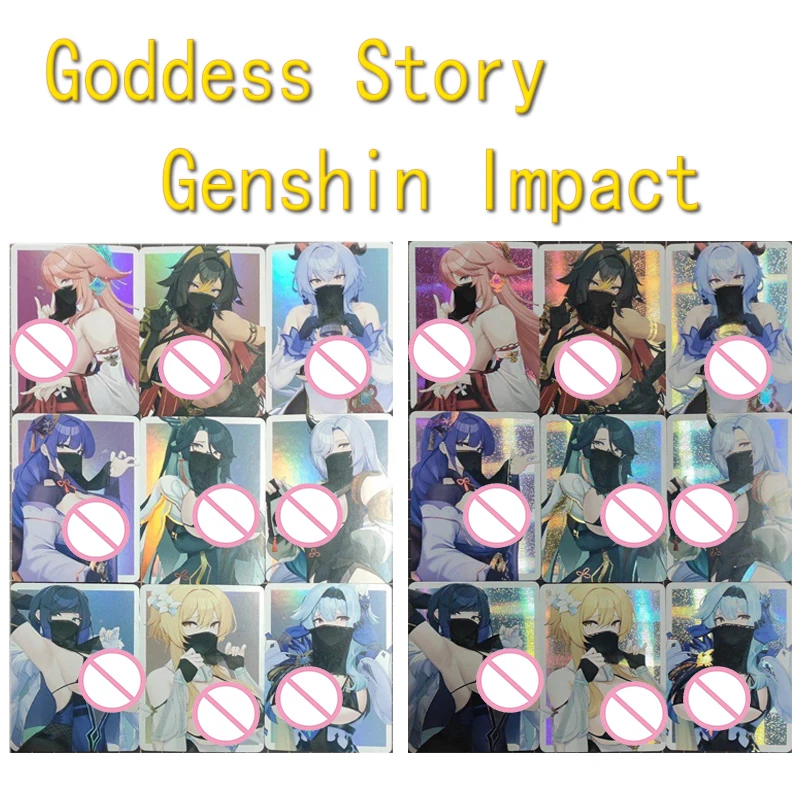 

Anime Goddess Story Genshin Impact Yae Miko Yelan Beelzebul Shenhe Ganyu Homemade Flashcards Game Collection Birthday Present