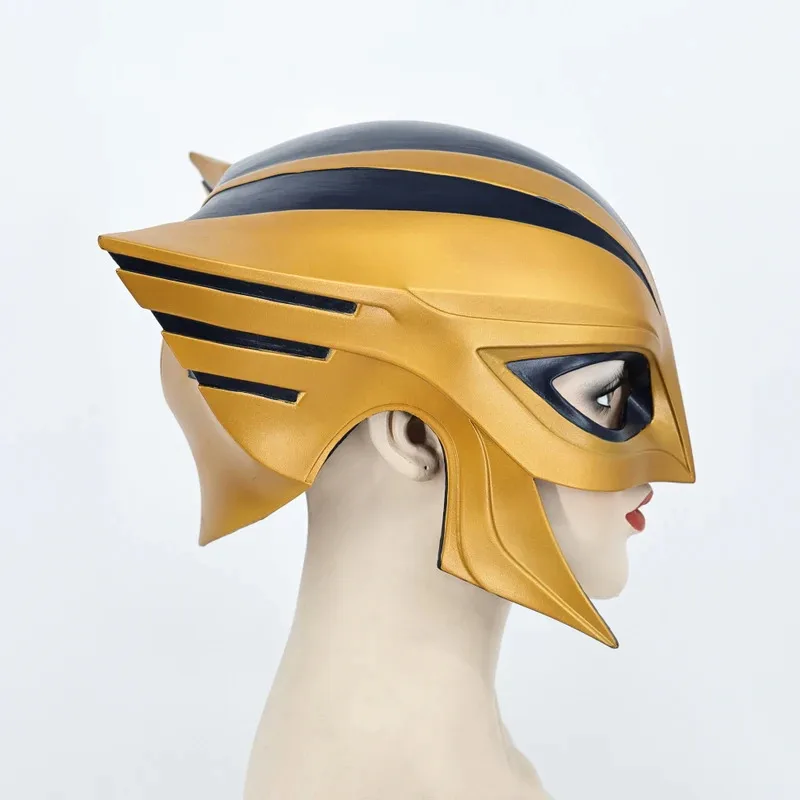 CyCosplay disfraz Superman Hawkgirl casco máscara Shiera Sanders superhéroe mascarada de Halloween carnaval casco accesorios para mujeres
