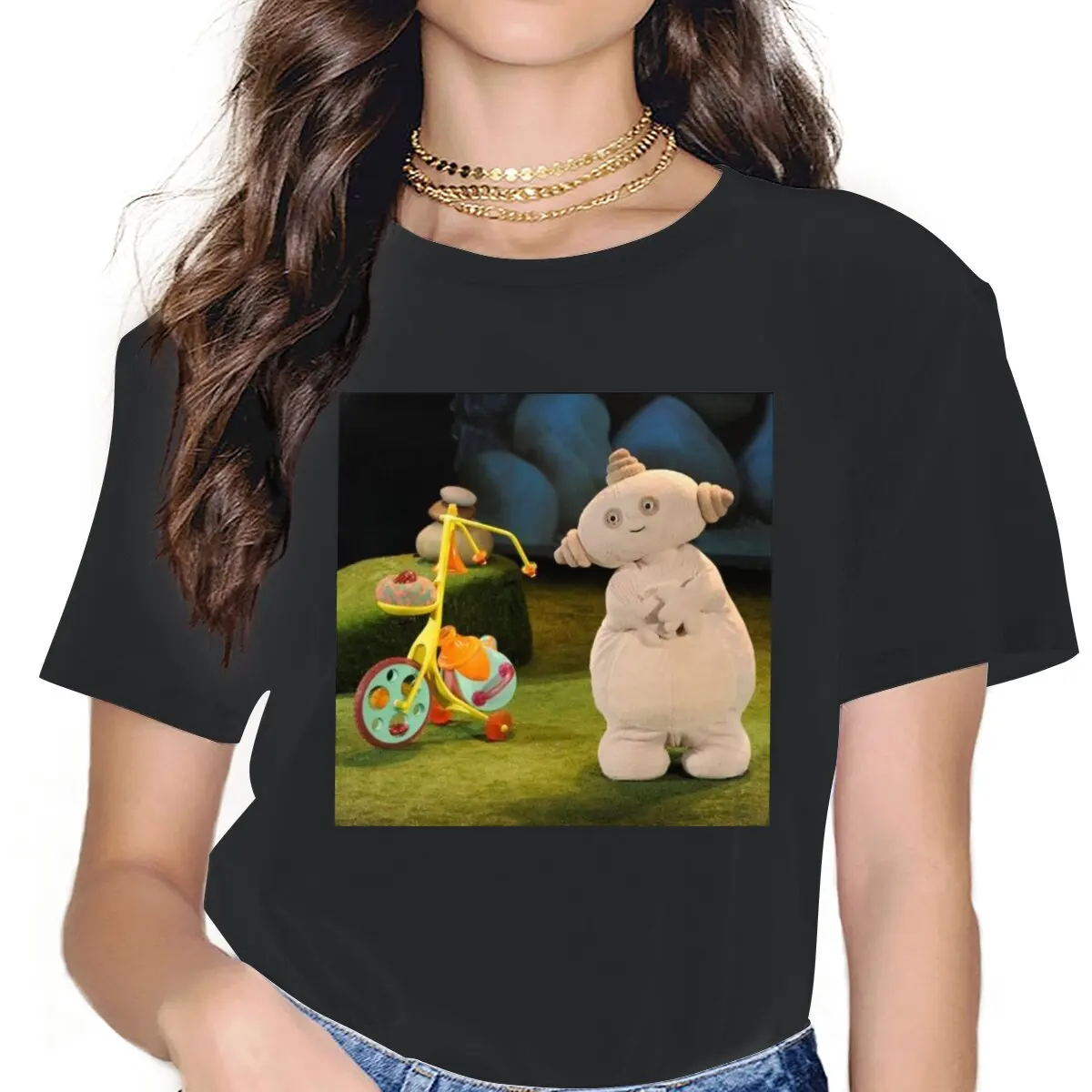 Makka Pakka Female Shirts In the Night Garden Preschool Makka Pakka Loose Vintage Women Clothing Harajuku Casual Feminine Blusas