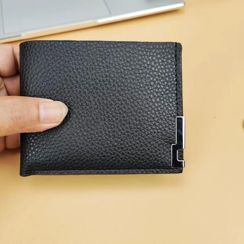 Leather Men Wallets Premium Product Fashion Coin Pocket Card Holder Men Purse Simple Quality Male Wallets Short Black Walet