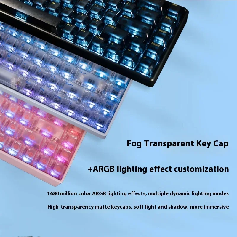 IPI FLASH 68 Pro Interruttore magnetico Tastiera da gioco Cablata 8K RT0.01mm 0.125 ms Ritardo PC ARGB Luce E-Sport Elettroforesi CNC