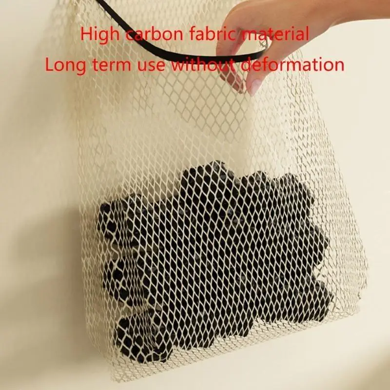 Garbage Bag Storage Box for Plastic Bag Wall Hanging Bag Washable Mesh Storage Bags Plastic Bag Holder Dispenser Kitchen N2UD