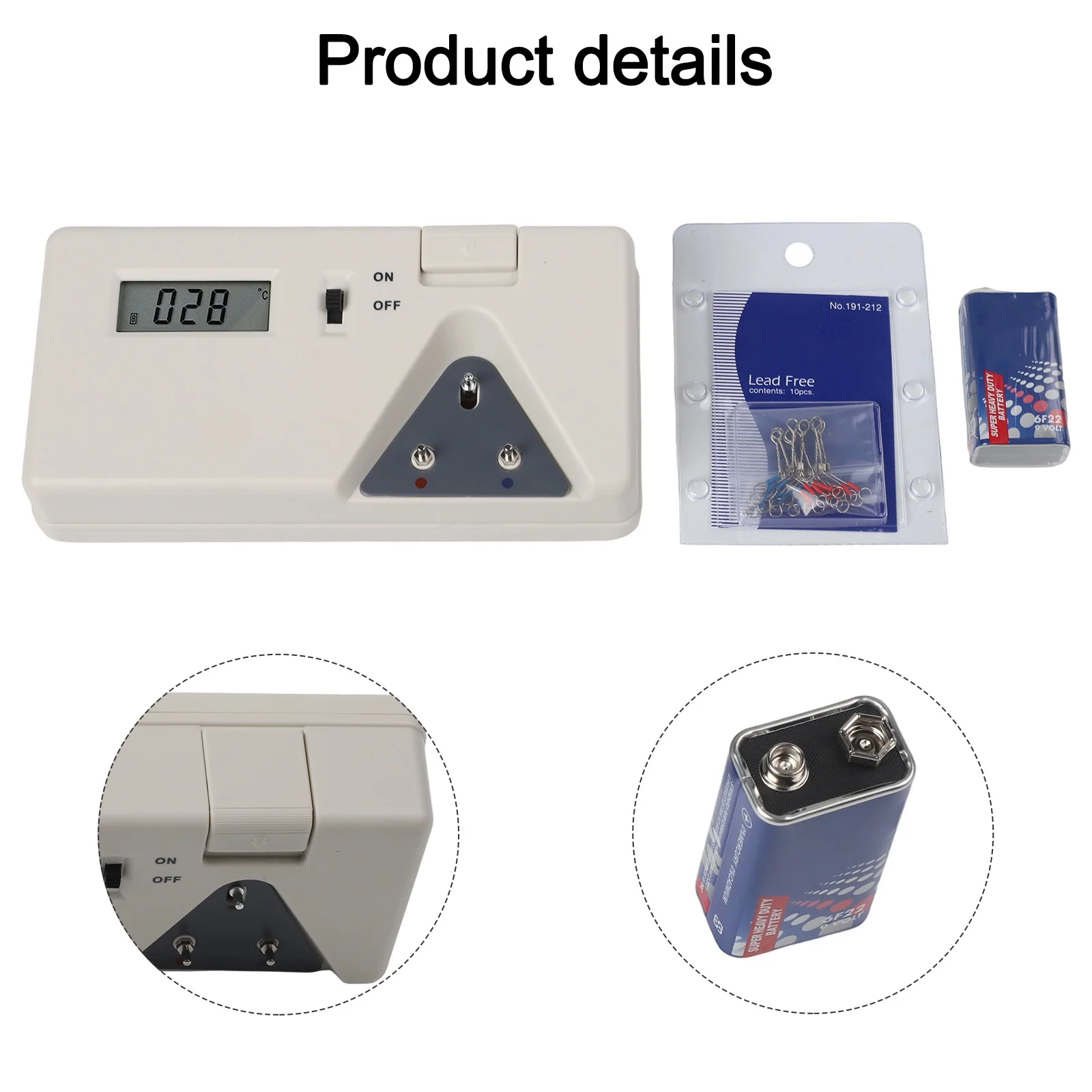 191 Soldering Iron Tip Tester Iron Tip Temperature Meter Display 0℃~600℃ Electric Soldering Iron Tip