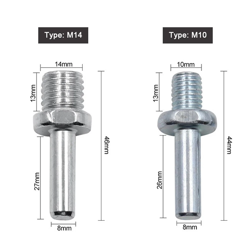 M10 / M14 Arbor Drill Adapter Round Diamond Core Drill Connection Rod for Electric Drill / Angle Grinder