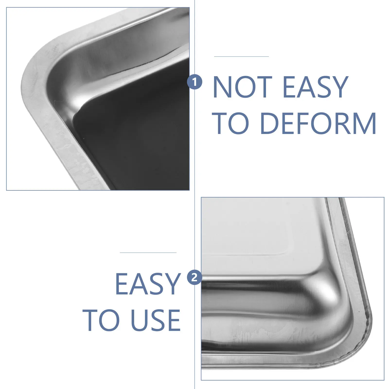 Wax-Lined Dissecting Tray Stainless Steel A4 Size Thickened Corrosion Resistant Stable Biology Equipment for Lab Anatomy Study