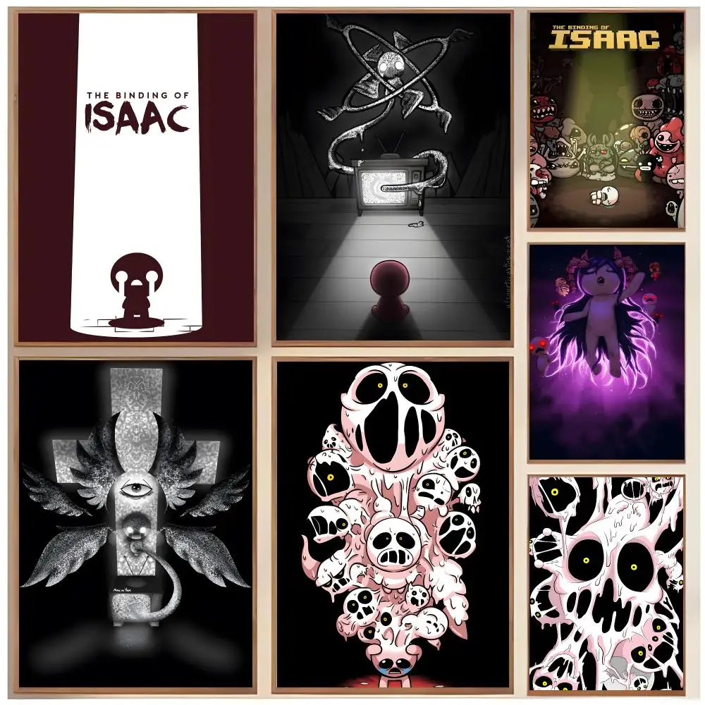 game roguelike T-The Binding Of Isaac Poster  Classic Home Interior Design & Modern Wall Decor Art Collection