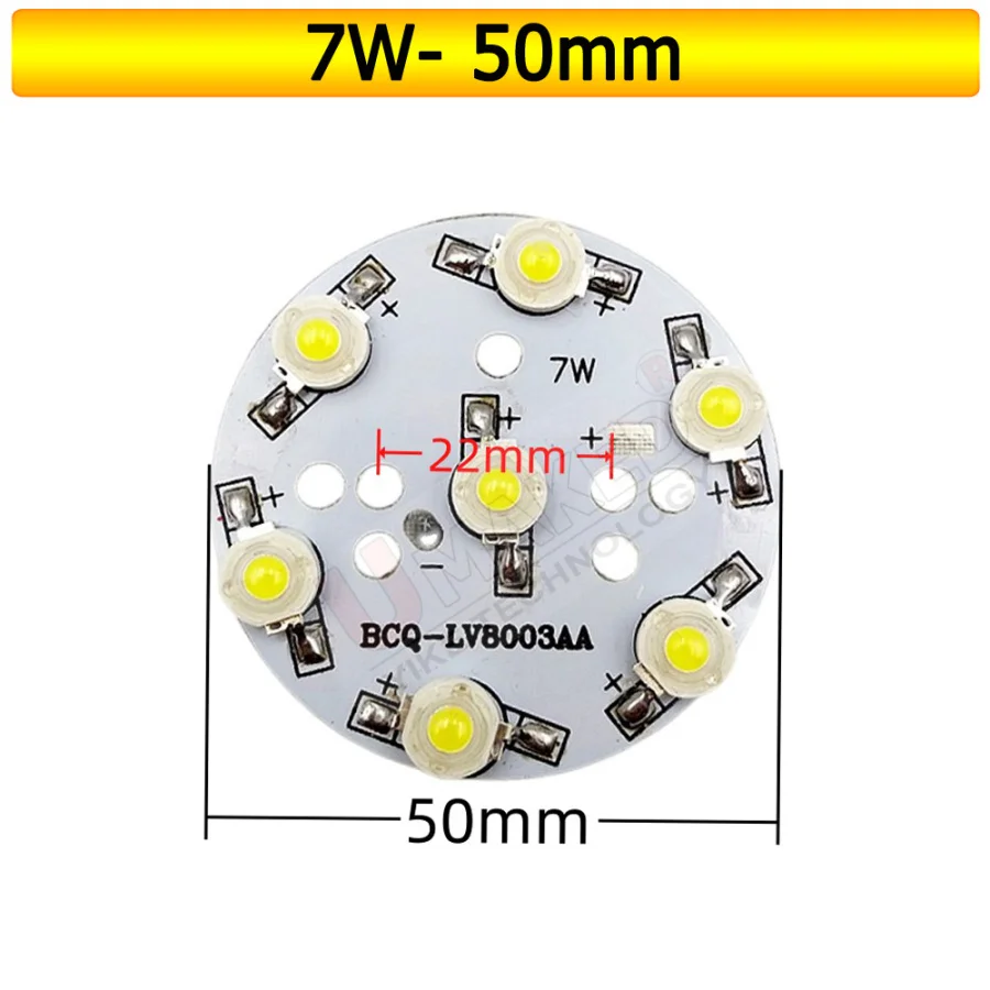 Perle d'éclairage LED haute puissance, perles de puces LED, source de lumière LED bricolage, puce de source de lampe, WW, Marin, CW, R, G, B, Y, 1-36W, 10 pièces