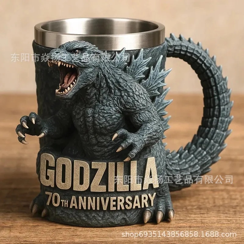 

Новая смоляная кружка Godzilla в честь 70-летия 3dmug Godzilla в честь 70-летия, подарок на день рождения для взрослых и детей.