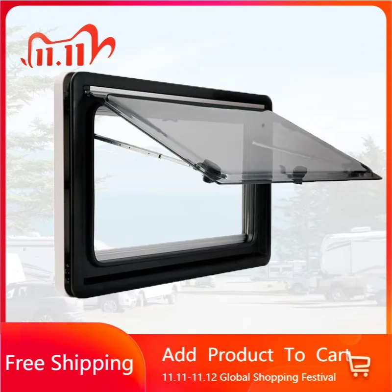 STLF مصنع مباشرة بيع نافذة القافلة الزاوية اليمنى 350x500 مللي متر طبقة مزدوجة زجاج الأكريليك نافذة مقطورة RV #1