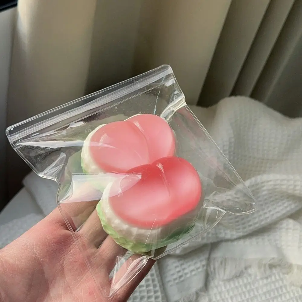 Stars Simulation Watermelon Squeeze Toy Cat Non Stick Super Elastic Fruit Toys Super Soft Elastic Slow Rebound Fruit Toy