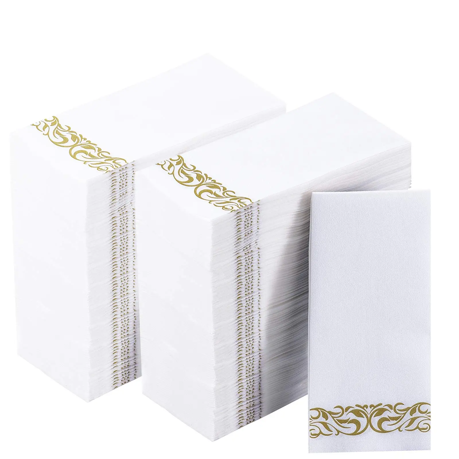 

50PCS Paper Napkins Guest Towels Disposable Premium Quality Wedding Napkins Soft Absorbent Party Kitchen Dinners or Events