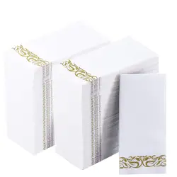 50PCS Paper Napkins Guest Towels Disposable Premium Quality Wedding Napkins Soft Absorbent Party Kitchen Dinners or Events