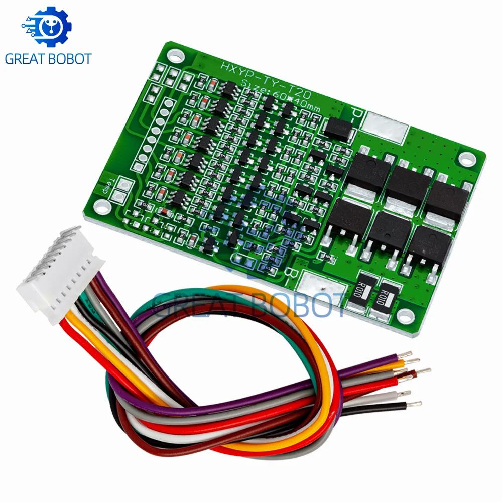 7S 25.9V 29.4V 7S 18650 lithium battery protection plate with balanced charge and discharge protection 15A current limit