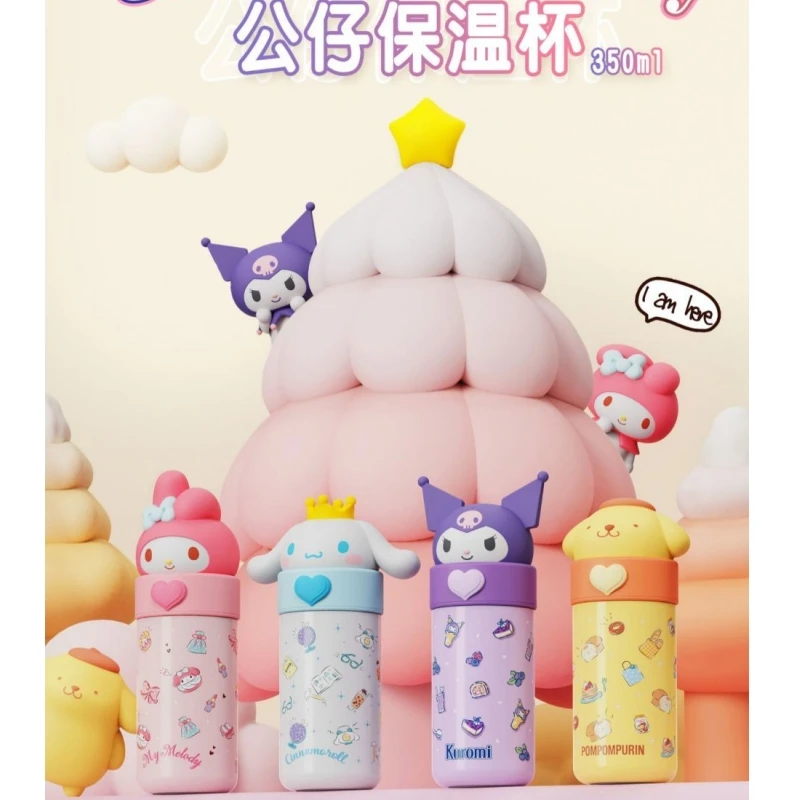 

Милая Изолированная чашка для воды с мультяшным рисунком Hello Kitty Cinnamoroll Kuromi понравико
