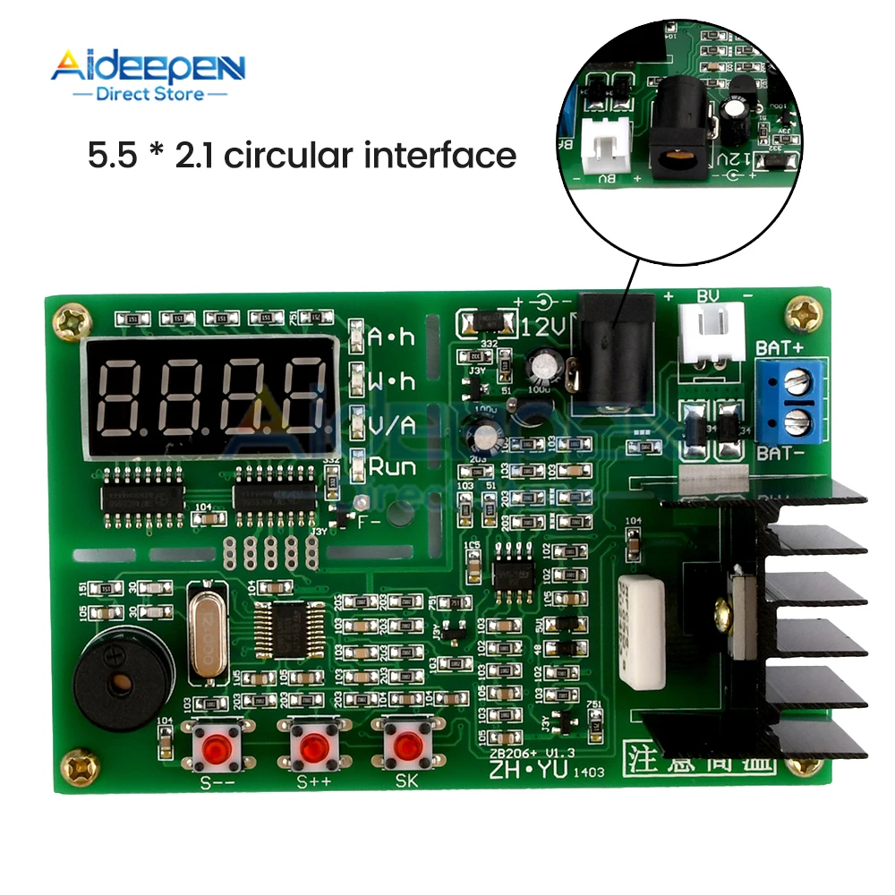 Lithium Battery Tester 18650 Lithium Battery Tester ZB206 V1.3 DC 5V Battery Capacity Tester Internal Resistance Test