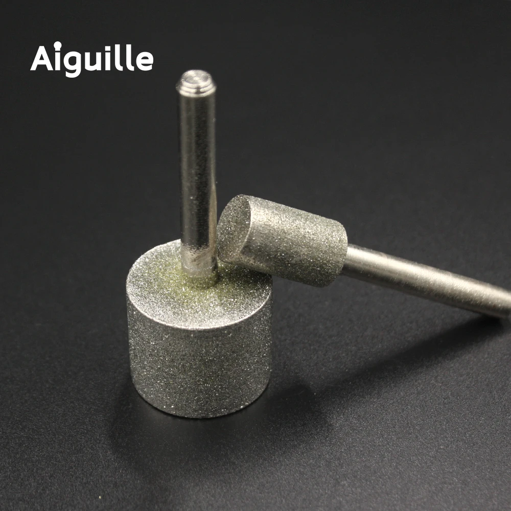 1pcs 120# Diamond Grinding Point 6mm-30mm Stone Jade Diamond Grinding Burr Peeling Grinding Point for stone Working