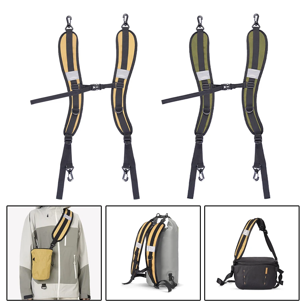 

Rucksack Shoulder Strap Adjustable Backpack Strap Outdoor Activities Backpack Strap With Hook 600D Oxford Cloth