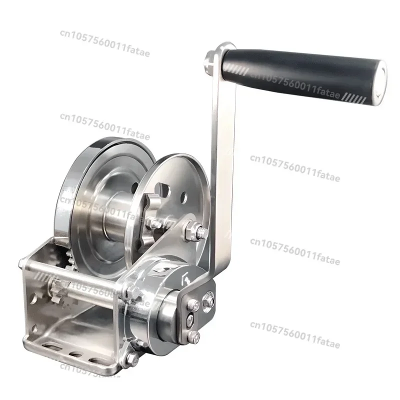 304 Stainless Steel Two-way Self-locking Hand Crank Manual Winch