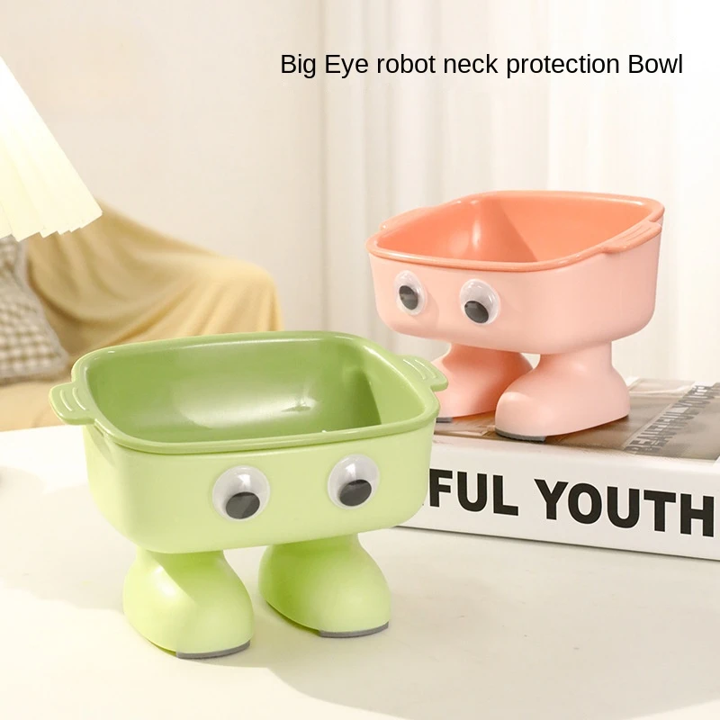 Pet Dog Cat Bowl with Raised Stand Pet Food Cat feeder Protect Cervical Vertebra cat food bowl for dogs Pet Products