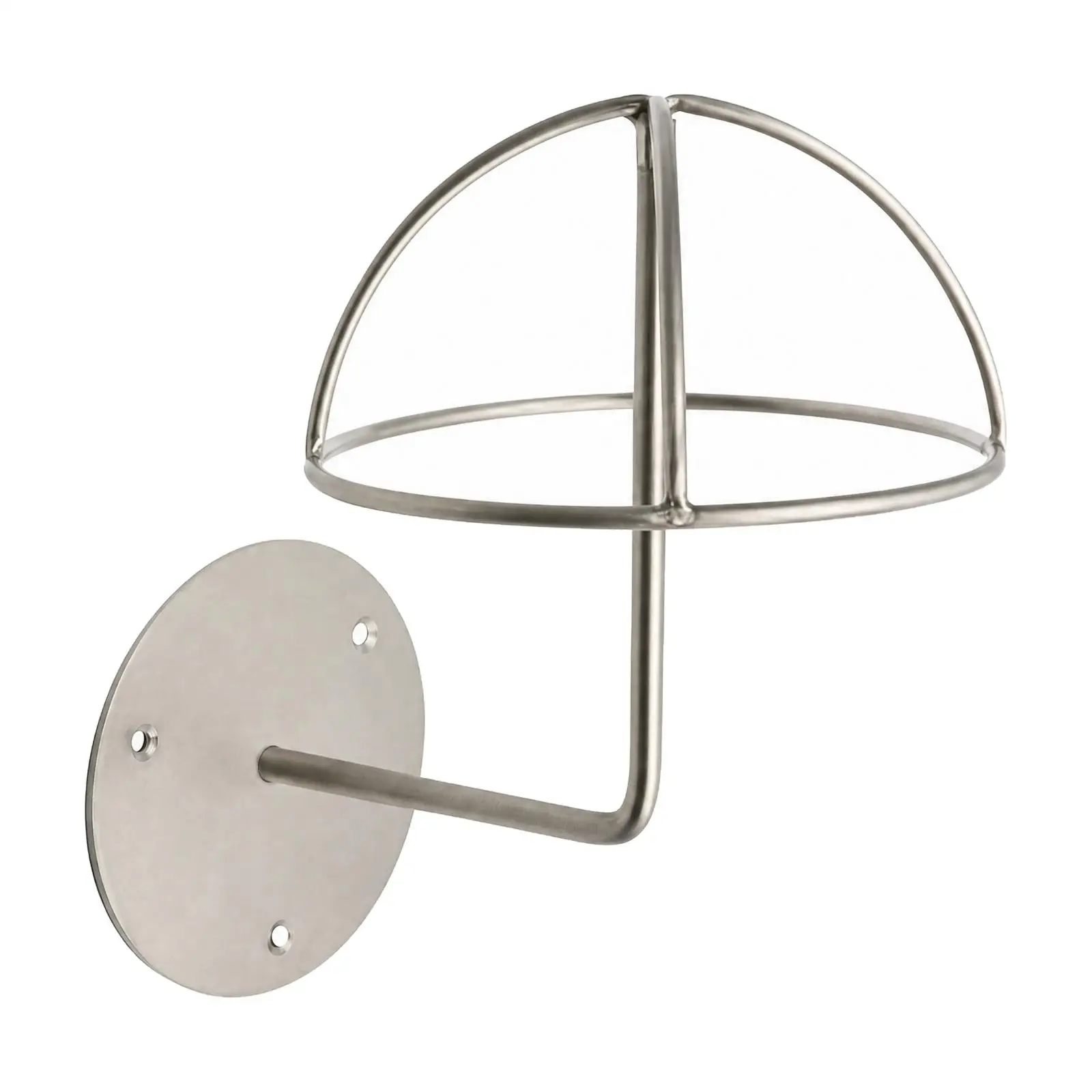 Hat Display Rack Stainless Steel Wall Mount Metal Hat Holder Compact Design for Showroom Dressing Room Storage