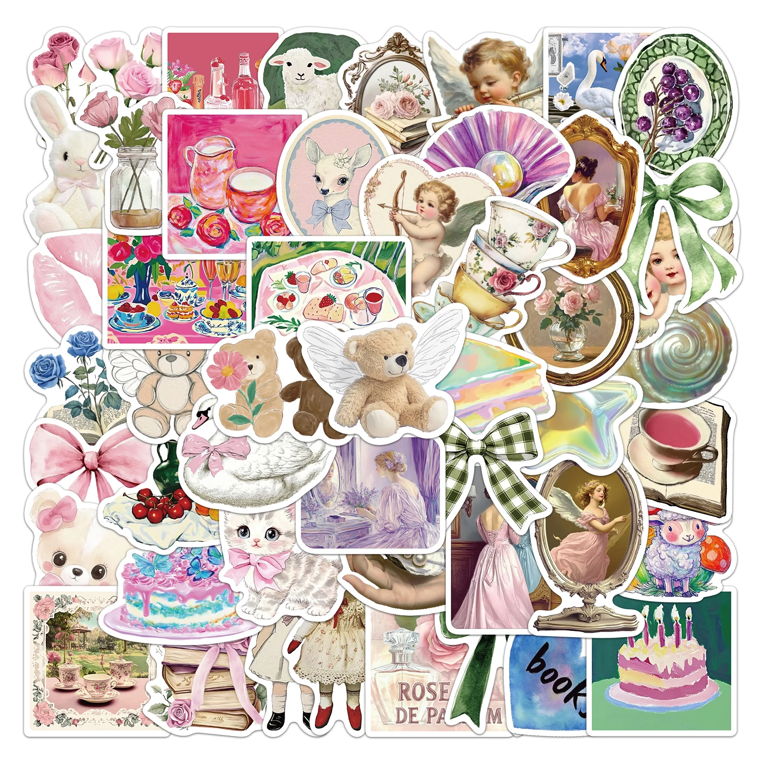 50PCS Mystery Stickers DIY Phone Case Laptop Water Cup Computer Toy Stickers