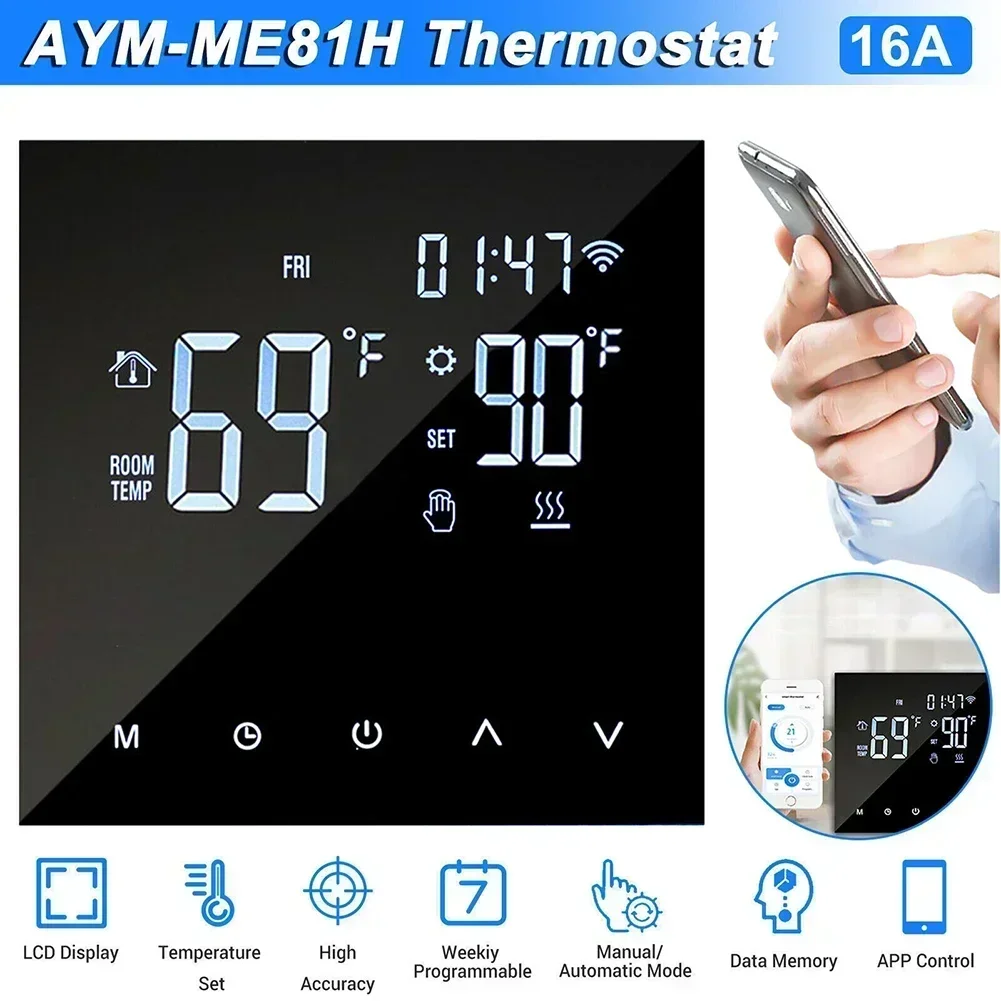 For Home Thermostat Water Electric Warm Floor Heating Gas Boiler WiFi Temperature Remote Controller