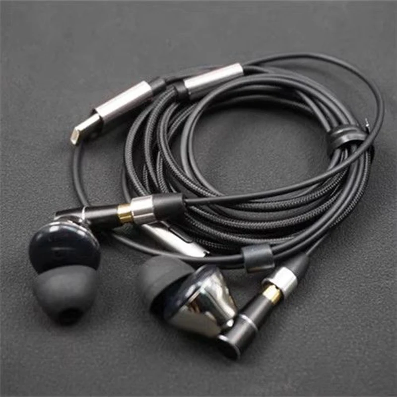 New DIY earphone electrostatic unit + dynamic unit + carbon nanotube HiFi Headphone mmcx In-Ear earbuds