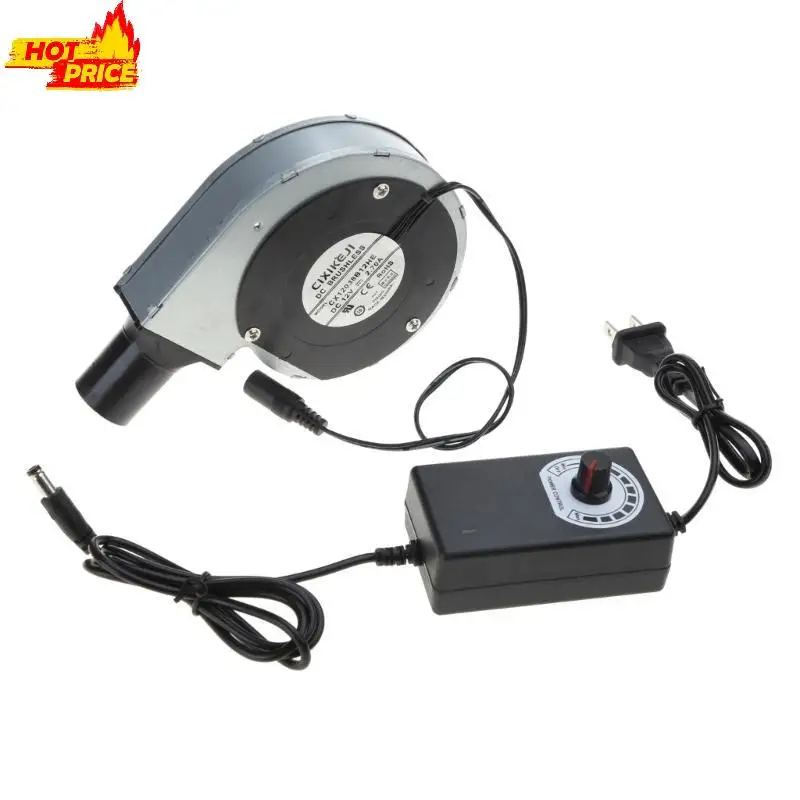 Czarny, bezszczotkowy wentylator chłodzący na prąd stały, piekarnik, grill, bezszczotkowy wentylator, dmuchawa