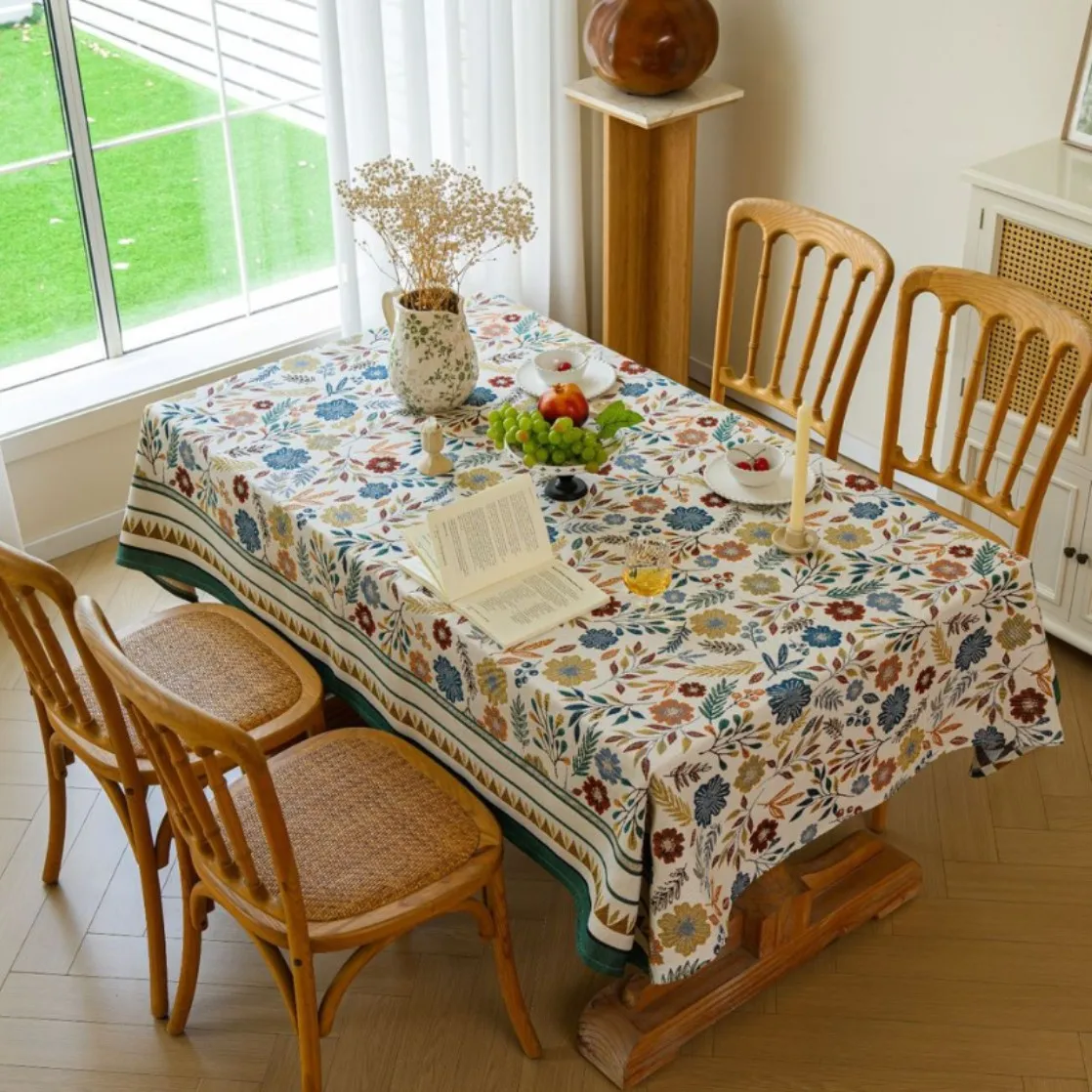 Washable Reusable Rectangular Dining Tablecloth for Home Restaurant Kitchen Room Hotel Decorative Table Cover