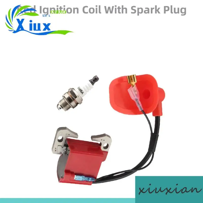 

Performance Red Ignition Coil & Spark Plug, For 43cc, 47cc, 49cc Mini Quad Pocket Dirt Bike 2-Stroke Engine Parts