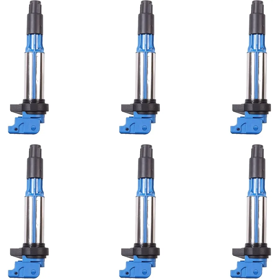 

Set of 6 Blue Ignition Coil Pack Compatible with BMW 325Ci 325i 325xi 330Ci 330i 330xi 525i M3 X3 X5 Z3 Z4 2.5L 3.0L 2001 2002