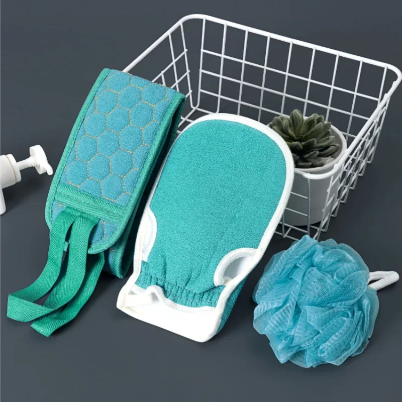 Bath Sets Skin-friendly Double-side Thicker Bathroom Products Household Body Scrub Deep Clean Tool Strong Rubbing Washing Towel