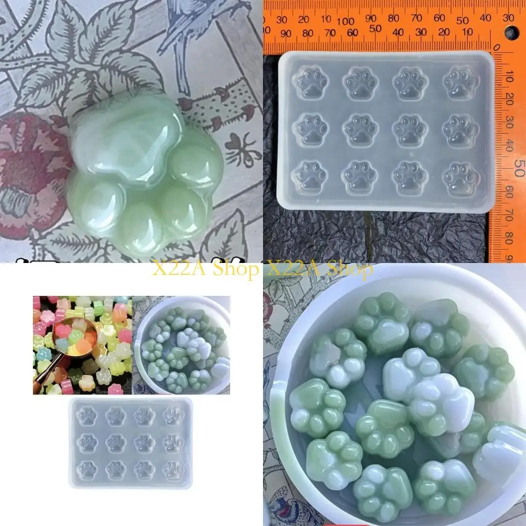 Unique Paw Silicone Resin Molds Animal Claw Epoxy Casting Mold 3D-Footprint Mold