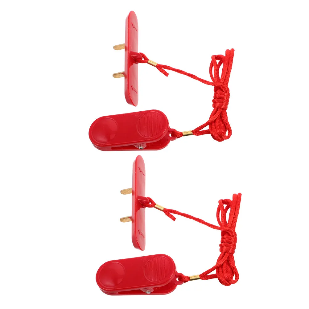 Treadmill Emergency Stop Switch Key Set – 2pcs Dual-Insert Safety Stop Button for Universal Treadmill Compatibility