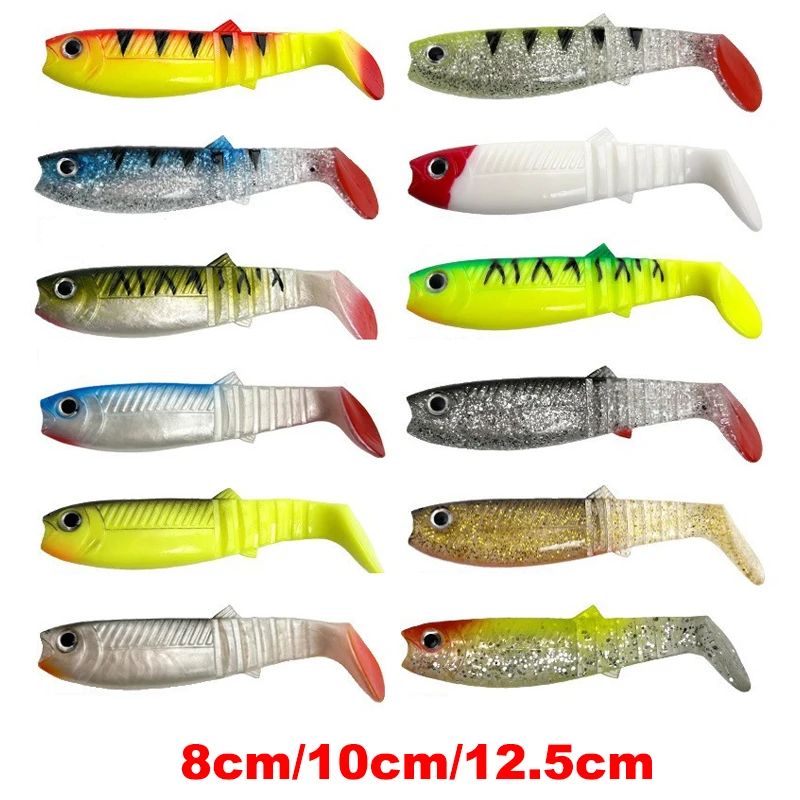 Cannibal Baits 80mm 100mm 125mm Künstliche Weiche Angelköder Wobbler Silikon-Shad-Wurm Bass-Köder