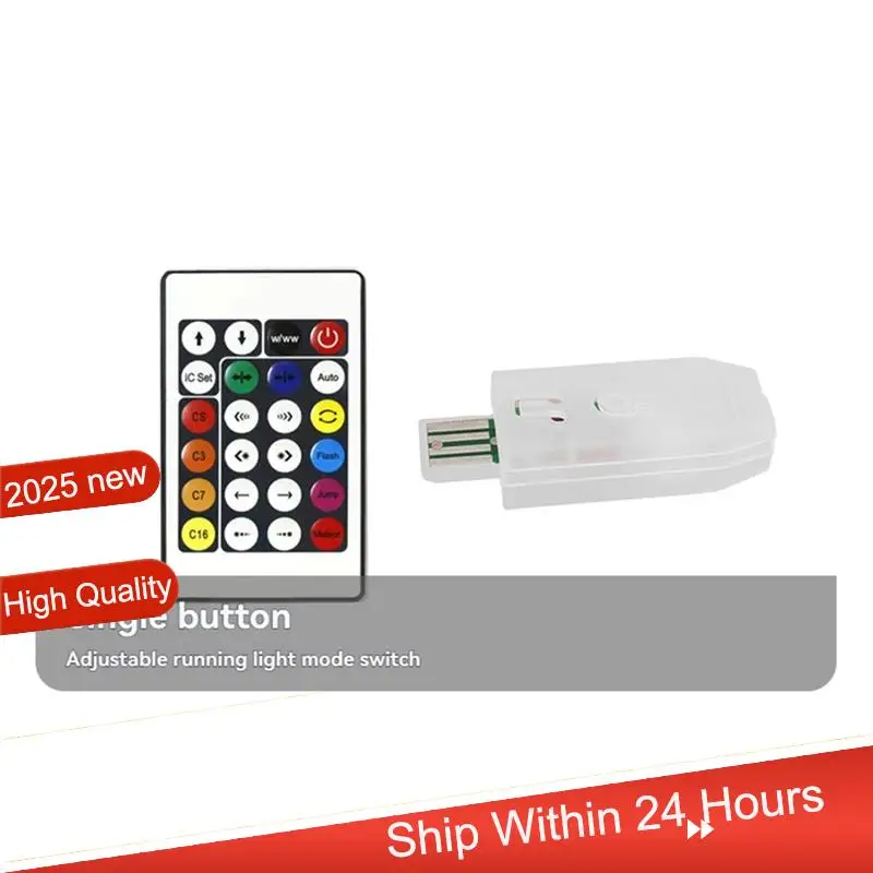 ~【A48T HOT】Music LED Controller Colorful Leather Light String Controller 24 Keys Versatile & Efficient