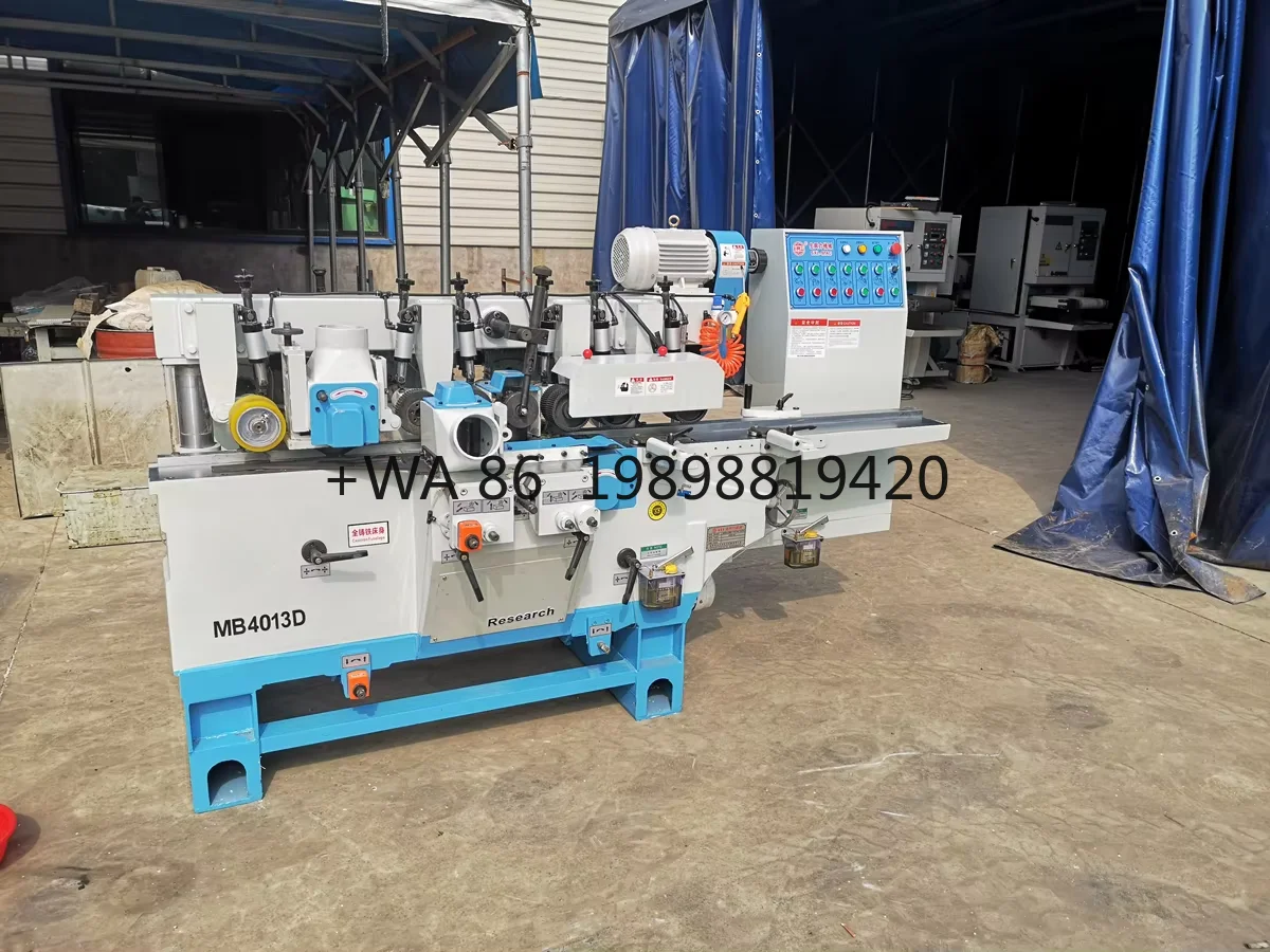 Solid Wood Planer Moulder Machine Four-Sided Spindle for Woodworking MB4013D High-Speed Automatic Industrial