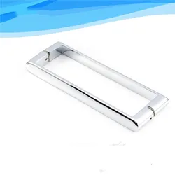 Shower room accessories, bathroom, sliding glass door, sliding door handle, alloy square, double sided, 200 handle(LQ36)