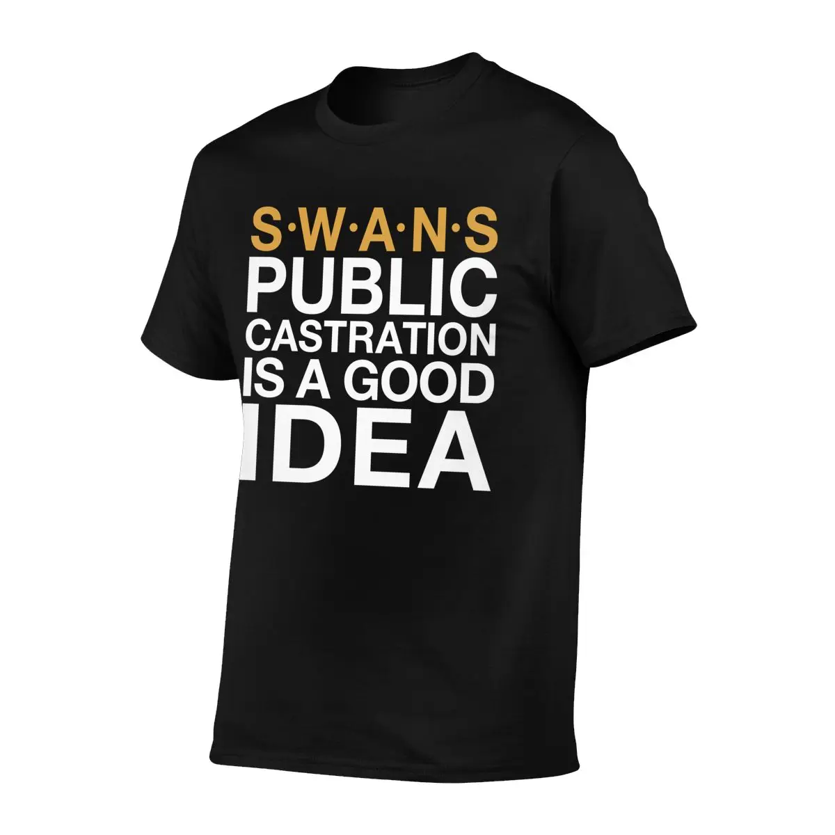 Swans Public Castration Is A Good Idea Swans Band T-shirt Tee Shirt Cute Retro Hip Hop Streetwear