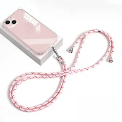 Universal Multi Purpose Mobile Phone Lanyard Crossbody Woven Adjustable Lanyard with Clip Anti-loss Hanging Rope Neck Straps