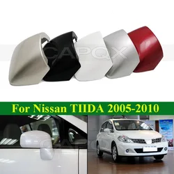CAPQX For Nissan TIIDA 2005 -2010 Outside Rear View Mirror Cover Rearview Mirror Shell Reversing Mirror Base support Garnish Cap