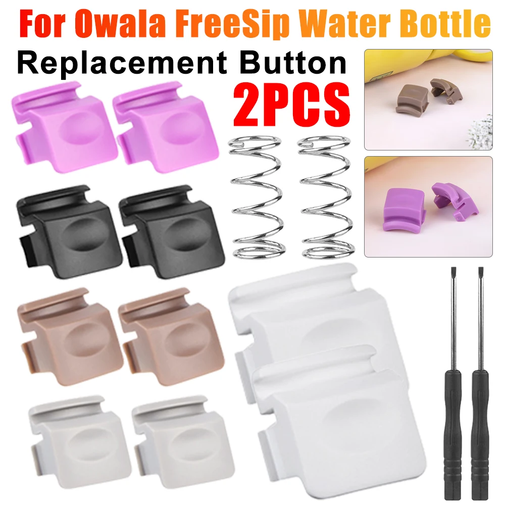 2PCS Replacement Button Push Switch Top Cap for Owala FreeSip Water Bottle Lid Mouth Push Switch Button Top Cap Seal Stopper