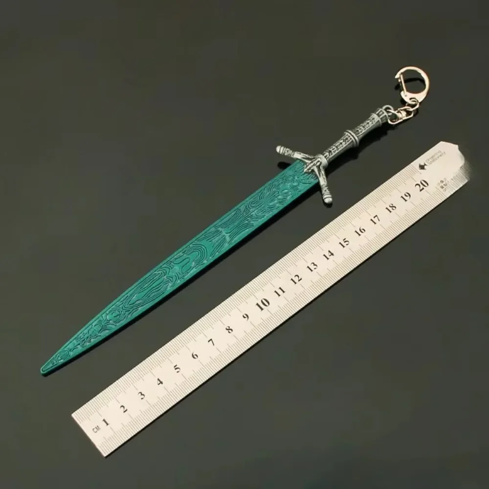 22cm | Épée au clair de lune Ludwig, 30cm, périphérie de jeu ER japonais, rivières de sang, modèle Katana en métal, artisanat de bureau, jouets, Collections
