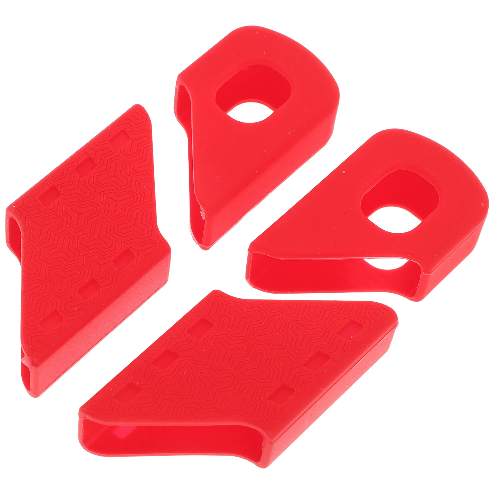 

2Set Bicycle Crank Protector Hardwearing Silicone Crank Arm Bumper Caps Tight Fit Protection for Offroad Rides