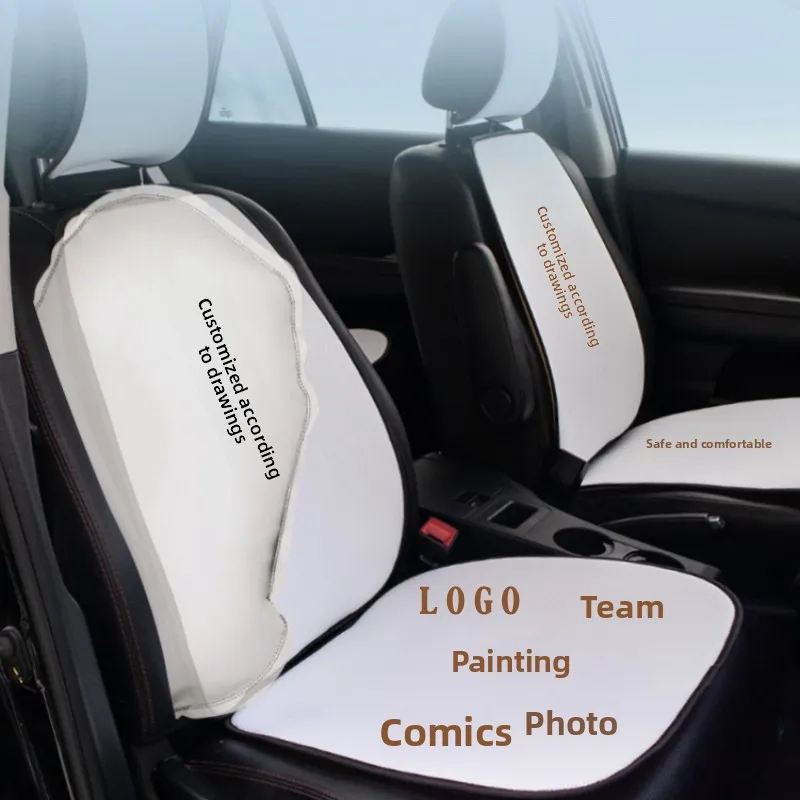 

DIY Anime Photo Pattern Custom Car Seat Covers All Season Universal Fit Personalized Logo Design for Sedan SUV