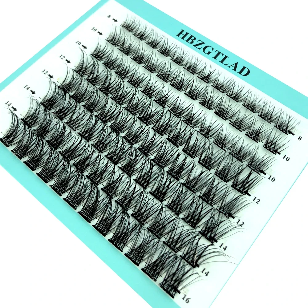 Cils segmentés cils de vison 96 paquets volume 3D cils personnels cluster outil de maquillage cils